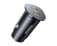 Baseus Ładowarka samochodowa GoTrip 2 x USB-C 30W - czarna - 1502171 - zdjęcie 3